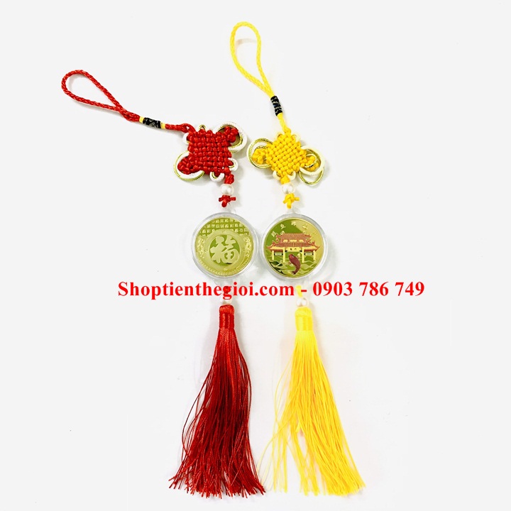 Dây Treo Xu Cá Chép Vượt Vũ Môn In Màu - SP005197 